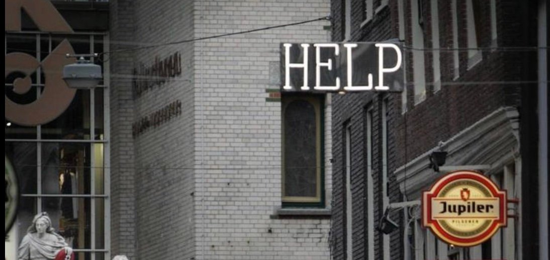 Een schreeuw om hulp in de Voetboogstraat